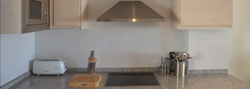 Fully equipped modern kitchen