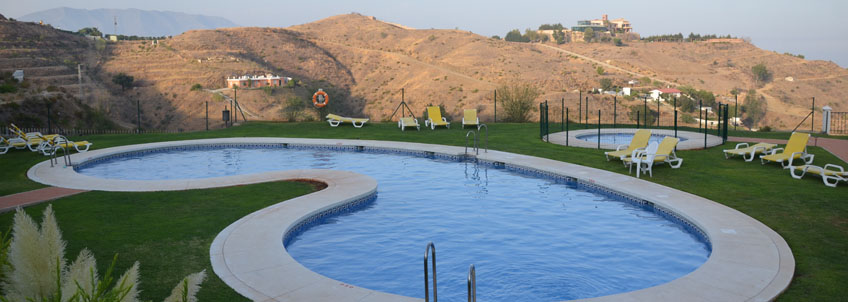 One of 5 swimming pools on the development...